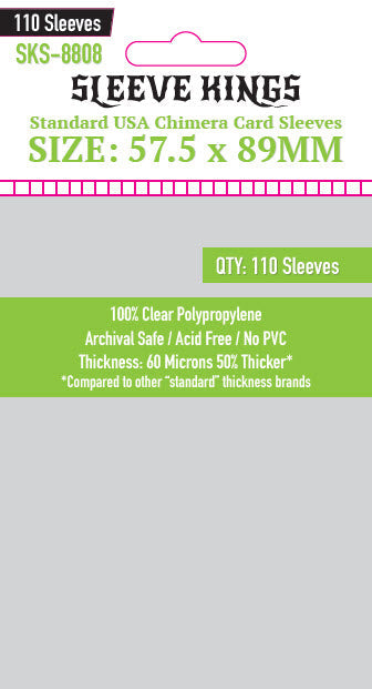 卡套SK Card Sleeves (57.5 x 89mm) - 110 /pk
